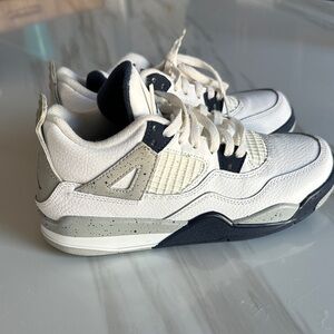 Jordan 4 Retro Midnight Navy Kids Sneakers